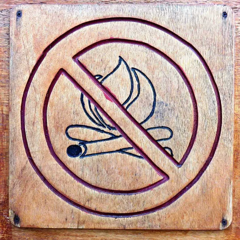 señaletica prohibicion de fogatas