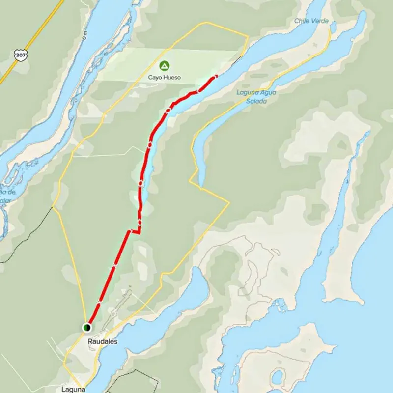 circuito de senderismo chile verde qunitana roo