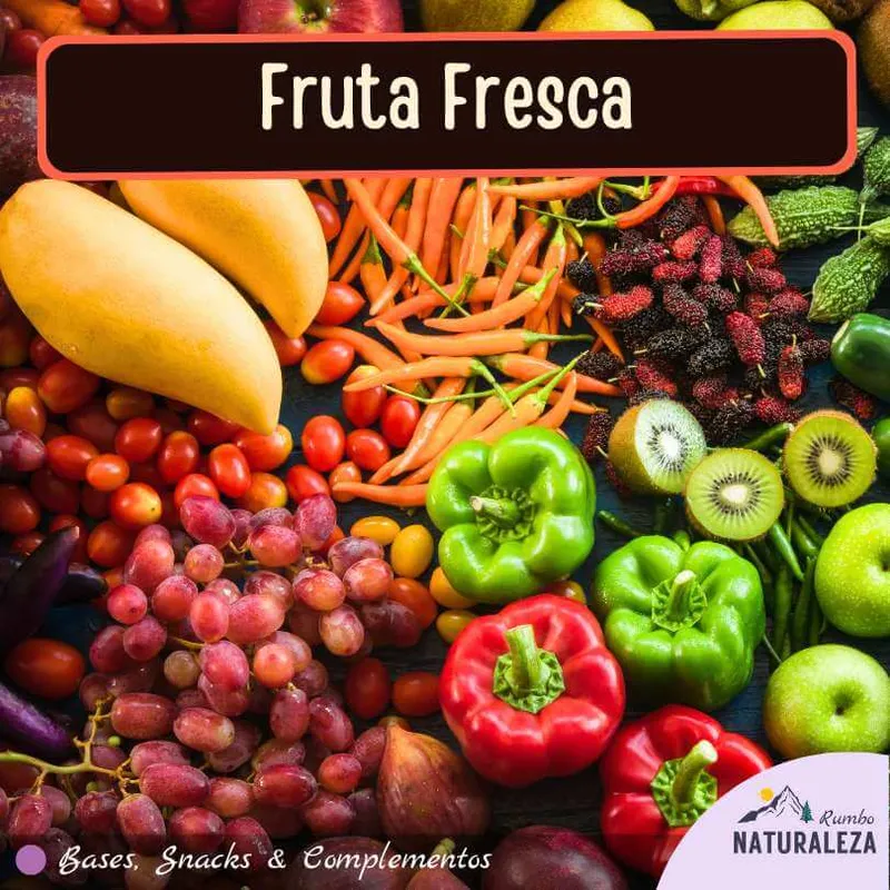 fruta fresca como base de los alimentos del campamento