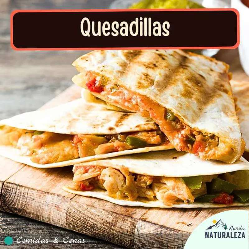 quesadillas para preparar en el campamento