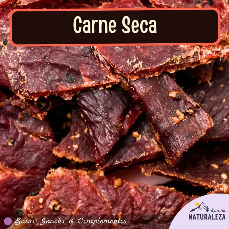 carne seca o beef jerky para camping y senderismo