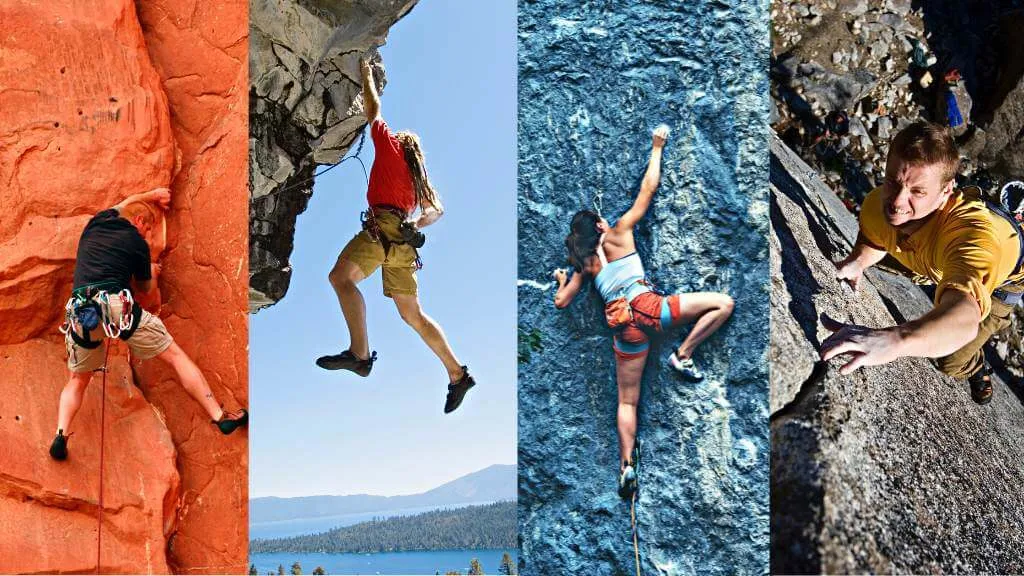 Tipos de paredes de escalada Front