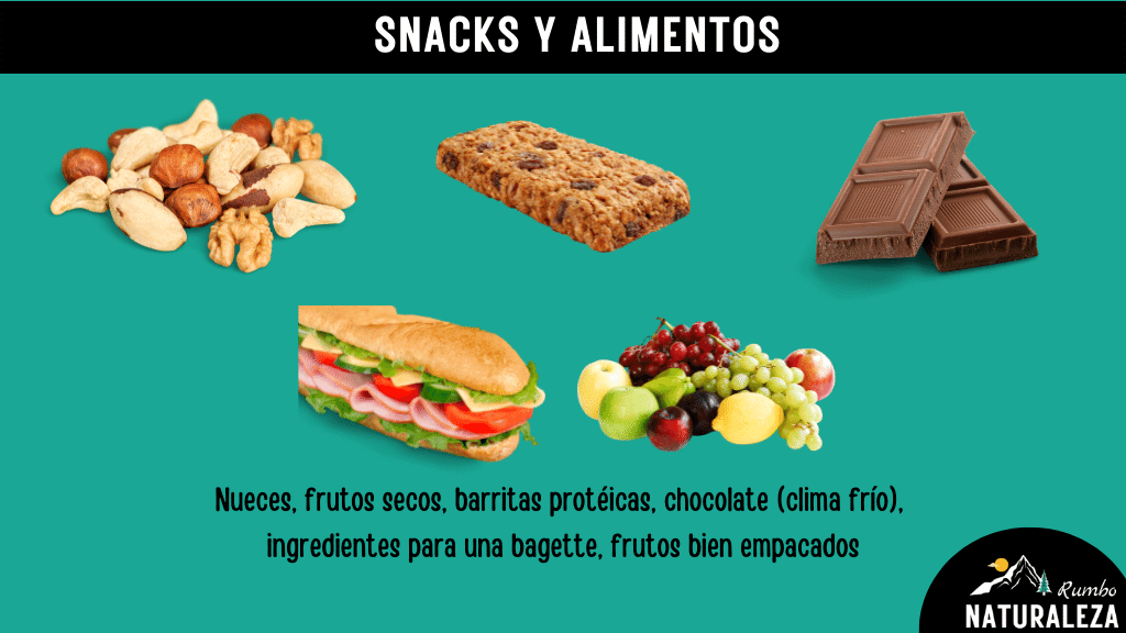 10 esenciales - snacks para el sendero