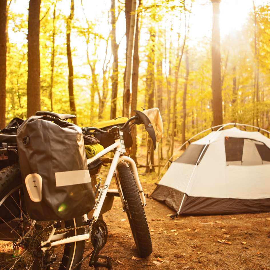 tipo de campamento estilo bikepacking camping